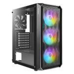 Gabinete Gamer Antec NX292 Mid Tower c/ 3 FANs (RGB Fixo) Preto