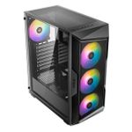 Gabinete Gamer Antec AX61 Elite c/ 4 Fans ARGB - Mid Tower - Preto - AX61-ELITE