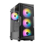 Gabinete Gamer Antec AX61 Elite c/ 4 Fans ARGB - Mid Tower - Preto - AX61-ELITE