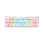 Teclado Óptico Gamer Redragon Brahma PRO Branco RGB Switch Vermelho ABNT2 - K586W-RGB-PRO (PT-RED)