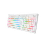 Teclado Óptico Gamer Redragon Brahma PRO Branco RGB Switch Vermelho ABNT2 - K586W-RGB-PRO (PT-RED)