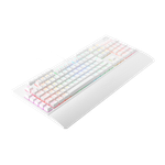 Teclado Óptico Gamer Redragon Brahma PRO Branco RGB Switch Vermelho ABNT2 - K586W-RGB-PRO (PT-RED)
