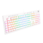 Teclado Óptico Gamer Redragon Brahma PRO Branco RGB Switch Vermelho ABNT2 - K586W-RGB-PRO (PT-RED)