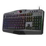 Teclado Membrada Gamer Redragon Harpe 2 RGB ABNT2 Preto - K503RGB