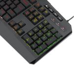 Teclado Membrada Gamer Redragon Harpe 2 RGB ABNT2 Preto - K503RGB