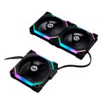 Kit 3x Cooler Redragon Uni Fan by Lian Li RGB c Controladora Preto - UF-SL120-3B SI