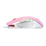 Mouse Gamer Redragon Ranger 12400 DPI Rosa com Branco - M910PW-RGB