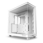 Gabinete Gamer NZXT H6 Flow Branco Mid Tower c/ 3 Fans - CC-H61FW-01