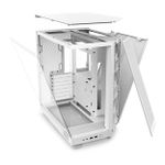 Gabinete Gamer NZXT H6 Flow Branco Mid Tower c/ 3 Fans - CC-H61FW-01