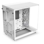 Gabinete Gamer NZXT H6 Flow Branco Mid Tower c/ 3 Fans - CC-H61FW-01