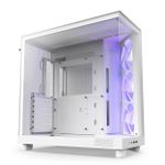 Gabinete Gamer NZXT H6 Flow Branco RGB Mid Tower c/ 3 Fans RGB - CC-H61FW-R1