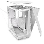 Gabinete Gamer NZXT H6 Flow Branco RGB Mid Tower c/ 3 Fans RGB - CC-H61FW-R1