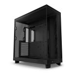 Gabinete Gamer NZXT H6 Flow Mid Tower c/ 3 Fans Preto - CC-H61FB-01
