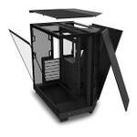 Gabinete Gamer NZXT H6 Flow Mid Tower c/ 3 Fans Preto - CC-H61FB-01
