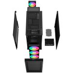 Gabinete Gamer Deepcool CH560 Preto c/ 4 Fans ARGB - R-CH560-BKAPE4-G-1