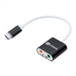 Adaptador Fone de Ouvido P2 3.5mm Duas Vias para Usb Tipo c Fone + Microfone Vinik - ADFMUSBTC