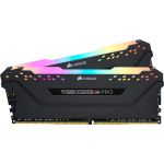 Memória Corsair Vengeance RGB PRO 16GB (2x8GB) DDR4 3200MHz Preto - CMW16GX4M2C3200C16