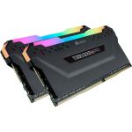 Memória Corsair Vengeance RGB PRO 16GB (2x8GB) DDR4 3200MHz Preto - CMW16GX4M2C3200C16