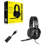 Headset Gamer Corsair HS55 Surround Drivers 50mm Carbono - CA-9011265-NA