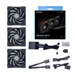 Kit 3x Cooler Lian Li Uni Fan TL 120mm RGB 2600RPM Preto - 12TL3B BLACK