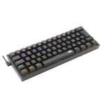 Teclado Mecanico Gamer Redragon Fizz Rainbow Preto Switch Marrom - K617-R-B (PT-BROWN)