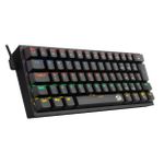 Teclado Mecanico Gamer Redragon Fizz Rainbow Preto Switch Marrom - K617-R-B (PT-BROWN)