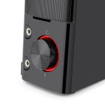 Caixa de Som Gamer Soundbar Redragon Orpheus Preto LED Vermelho - GS550