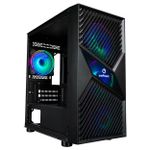 Gabinete Gamer One Power Fractal Mid Tower Preto - CC-201B