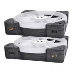 Kit 3x Cooler Thermaltake Swafan EX12 ARGB Preto - CL-F167-PL12SW-A
