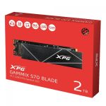 SSD Adata XPG Gammix S70 Blade 2TB NVMe M.2 2280 Leitura 7400MB/s Gravação 6400MB/s - AGAMMIXS70B-2T-CS