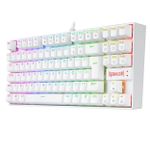 Teclado Magnético Gamer Redragon Kumara Pro RGB Branco Switch Vermelho ABNT2 - K552W-RGB-PRO (PT-RED)