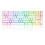 Teclado Magnético Gamer Redragon Kumara Pro RGB Branco Switch Vermelho ABNT2 - K552W-RGB-PRO (PT-RED)