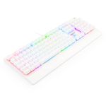Teclado Mecanico Gamer Redragon Kala Lunar White RGB Switch Vermelho ABNT2 - K557W-RGB (PT-RED)