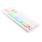 Teclado Mecanico Gamer Redragon Kala Lunar White RGB Switch Vermelho ABNT2 - K557W-RGB (PT-RED)