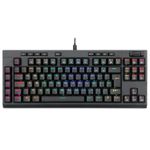 Teclado Optico Gamer Redragon Broadsword Pro RGB Preto Switch Vermelho ABNT2 - K588RGB-PRO (PT-RED)