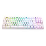 Teclado Mecanico Gamer Sem Fio Redragon Kumara Pro RGB Branco Wireless Bluetooth Switch Azul - K552RGB-BRS-W (PT BLUE)