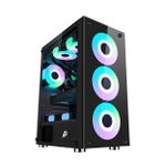 Gabinete Gamer 1STPLAYER V7 Mid Tower Preto - V7