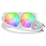 Water Cooler Gamdias Aura GL 240mm V2 ARGB Branco - AURA GL 240 V2 WH