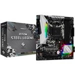 Placa Mãe AMD ASRock B450M Steel Legend M-ATX DDR4 - AM4