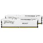 Memória RAM Kingston Fury Beast 32GB (2x16GB) DDR5 6000MHs CL40 Branco - KF560C40BWK2-32