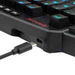 Teclado Mecânico Gamer Redragon Ditix Preto RGB Switch Azul - K601-RGB