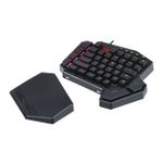 Teclado Mecânico Gamer Redragon Ditix Preto RGB Switch Azul - K601-RGB