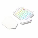 Teclado Mecânico Gamer Redragon Ditix Branco RGB Switch Azul - K601W-RGB