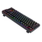 Teclado Mecânico Gamer Sem Fio Redragon Kumara Pro RGB Preto Wireless Bluetooth Switch Vermelho - K552RGB-BRS-B (PT RED)