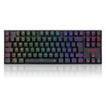 Teclado Mecânico Gamer Sem Fio Redragon Kumara Pro RGB Preto Wireless Bluetooth Switch Marrom - K552RGB-BRS-B (PT BROWN)
