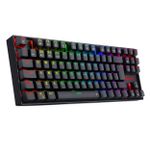 Teclado Mecânico Gamer Sem Fio Redragon Kumara Pro RGB Preto Wireless Bluetooth Switch Azul - K552RGB-BRS-B (PT BLUE)