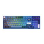 Teclado Mecânico Gamer Sem Fio Akko 3098B Plus Ocean Star Switch Cream Yellow Pro Perfil Chery