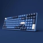 Teclado Mecânico Gamer Sem Fio Akko 3098B Plus Ocean Star Switch Cream Yellow Pro Perfil Chery