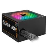Fonte Gamdias Cyclops 650W RGB 80+ Bronze - M1-650B RGB