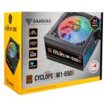 Fonte Gamdias Cyclops 650W RGB 80+ Bronze - M1-650B RGB